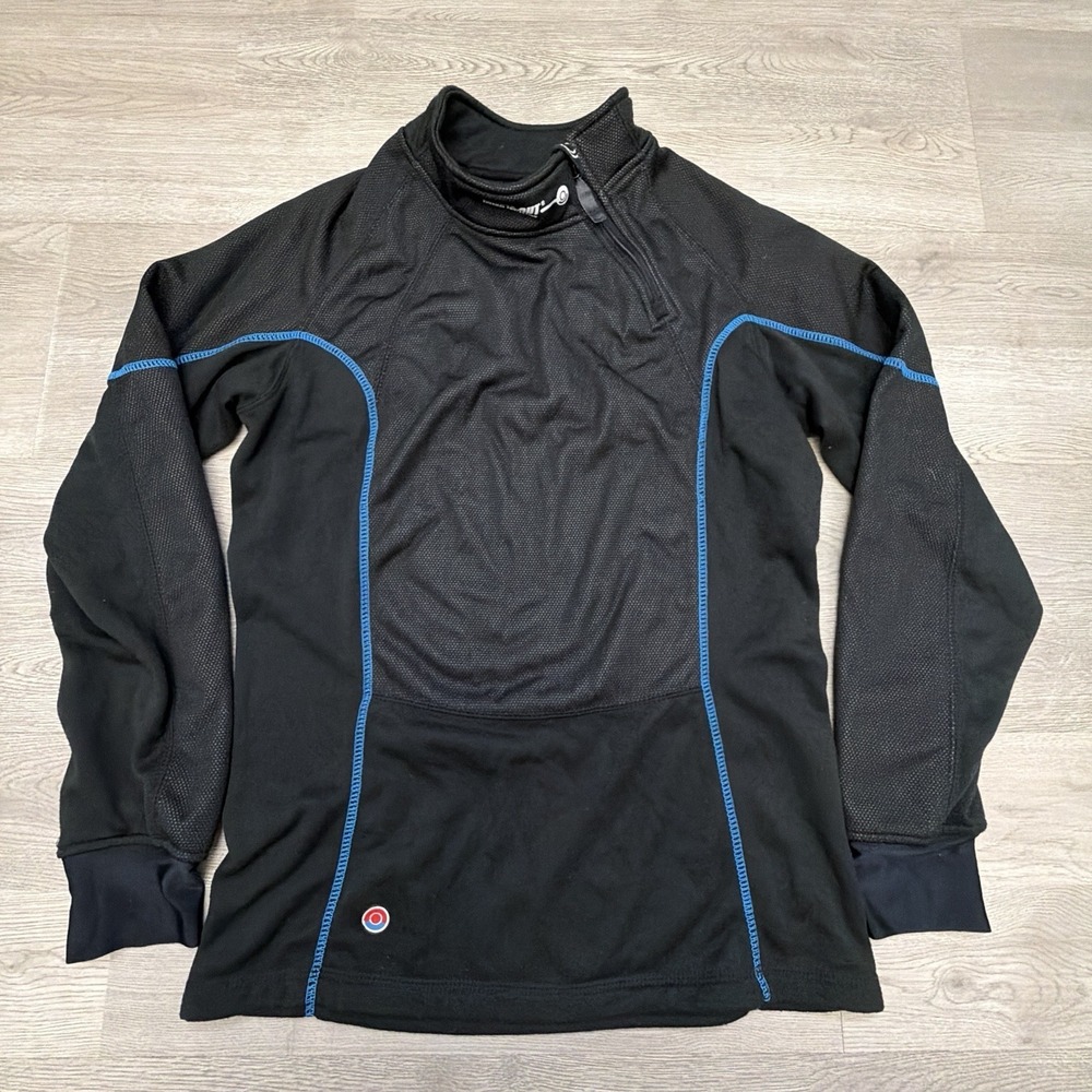 Freeze-Out Shirt Men M Black Pullover Thermal Protection Motorcycle 1/4 Zip